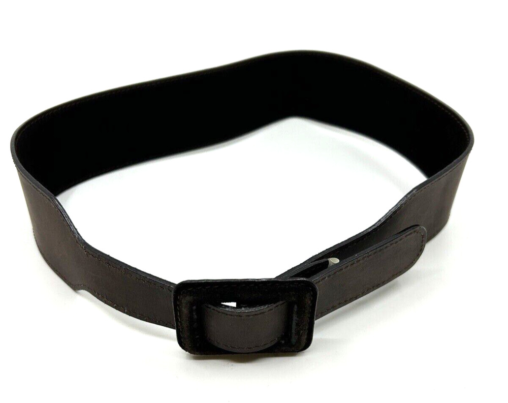 Banana Republic Women's Belt Size S Genuine Leather Brown 2" Wide Made in Italy